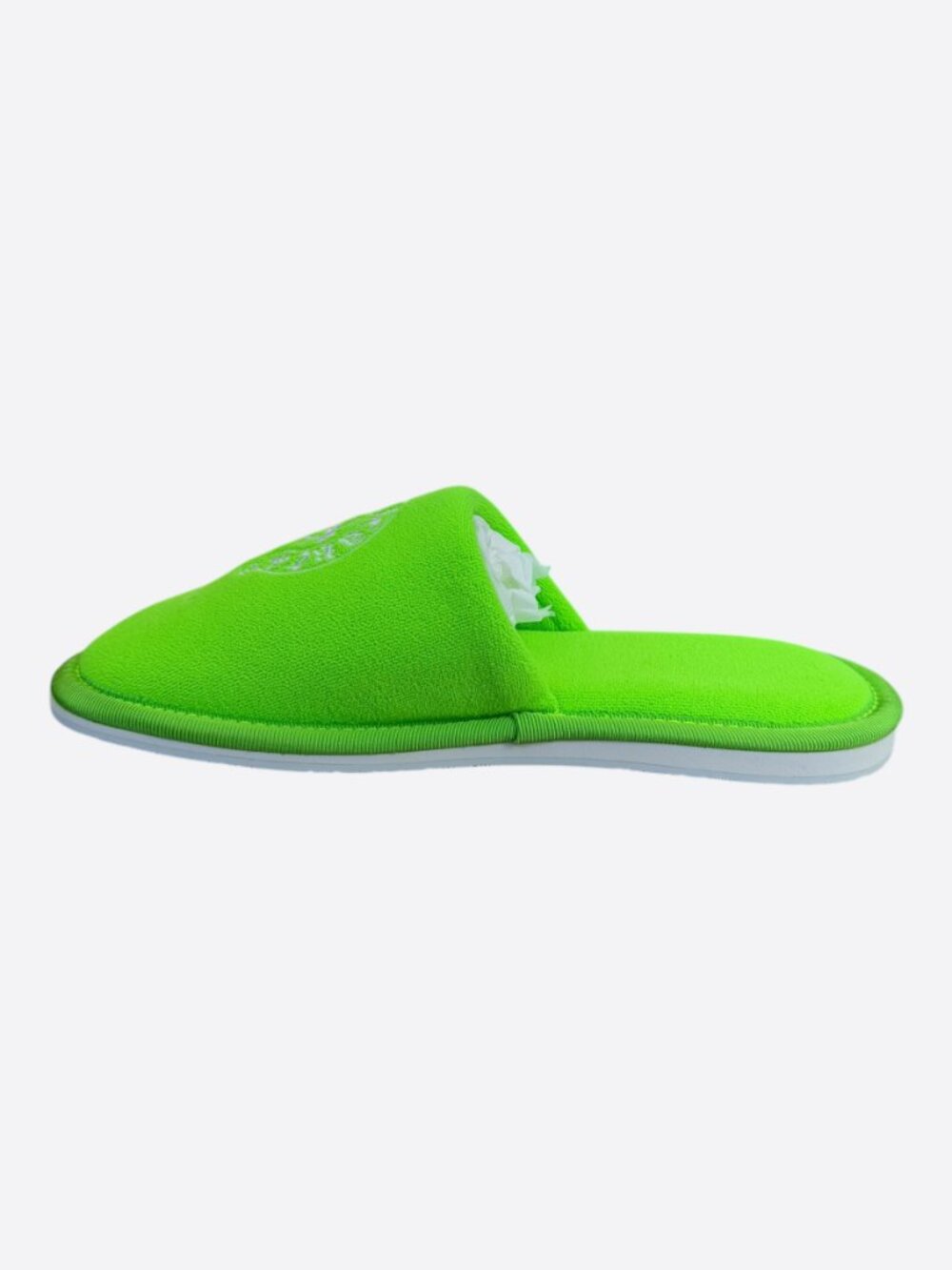 Chrome Hearts Green & White Miami Horseshoe Logo Slippers - Picture 7 of 7